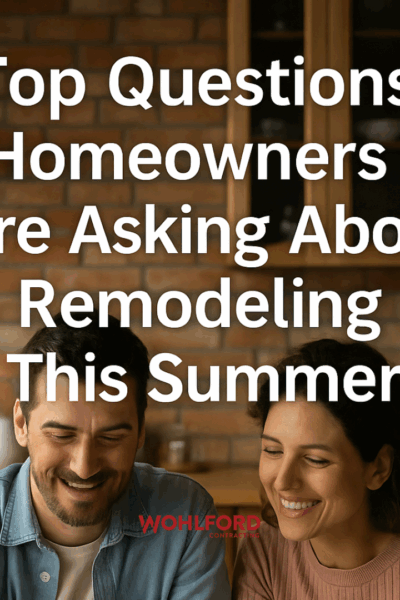 Top Questions Homeowners Are Asking About Remodeling This Summer