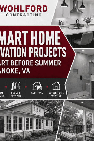 5 Smart Home Renovation Projects to Start Before Summer in Roanoke, VA